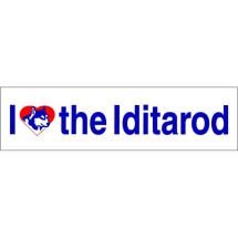 Iditarod I Love Sticker