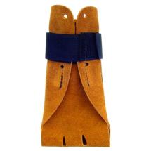 Suede Leather Dog Boots With Velcro Closure