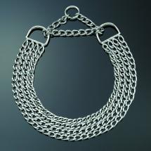 Chain Quadruple Row Semi Choke Collar Chromium Plating Steel