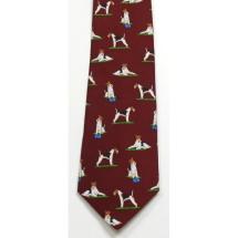 Wired Fox terrier Man Silk Tie