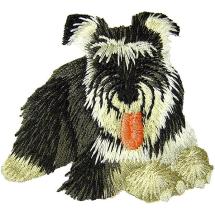 Schnauzer Embroided Patch