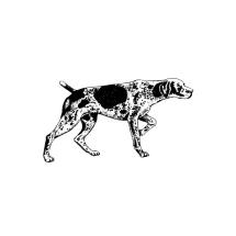 German Shorthaired Pointer Body Rubber Stamp