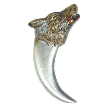 Wolf Head Pin