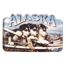 Alaska Puppies Die Cut Magnet