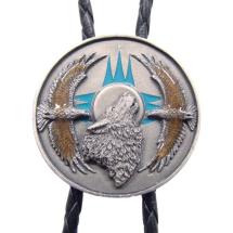 Wolf And Eagles Bolo Tie