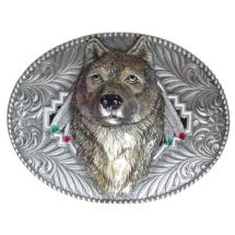 Wolf Belt Buckle - Wolf Head
