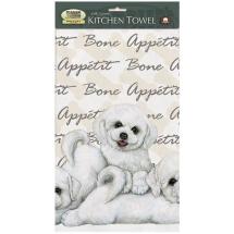 Bichon Frise Puppies Kitchen Towel