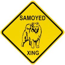 Samoyed N° 2 Crossing Sign