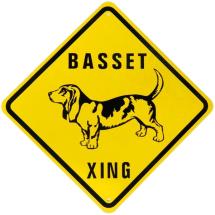 Basset Hound Crossing Sign