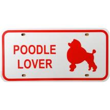 Poodle Lover License Plate