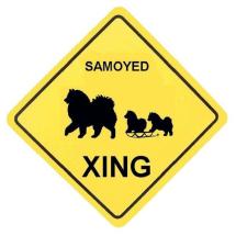 Samoyed N° 1 Crossing Sign