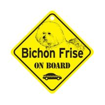 Bichon Frise On Board Dog Sign