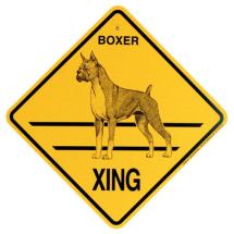 Boxer Long Ears Crossing Sign