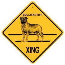 Bull Mastiff Crossing Sign
