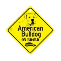 American Bulldog On Board Dog Sign