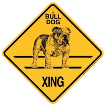 English Bulldog Crossing Sign