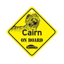 Cairn Terrier On Board Dog Sign