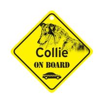 Collie On Board Dog Sign