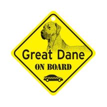 Great Dane Long Ears On Board Dog Sign