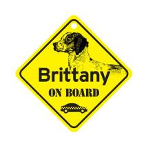 Brittany On Board Dog Sign