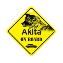 Akita On Board Dog Sign