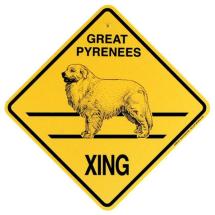 Great Pyrenees Crossing Sign