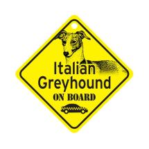Italian Greyhound On Board Dog Sign