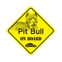 Pit Bull On Board Dog Sign