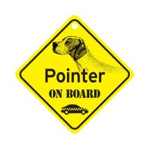 Pointer On Board Dog Sign