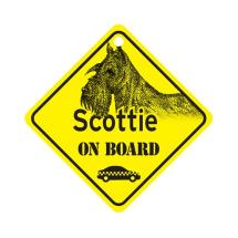 Scottish Terrier On Board Dog Sign
