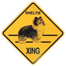 Shetland Sheepdog Crossing Sign