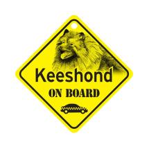 Keeshond On Board Dog Sign