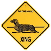 Dachshund Long Hair Crossing Sign