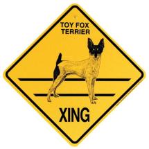 Toy Fox Terrier Crossing Sign