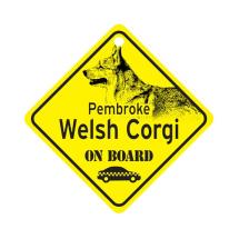 Welsh Corgi Pembroke On Board Dog Sign