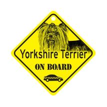 Yorkshire Show Cut On Board Dog Sign