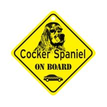 Cocker Spaniel On Board Dog Sign