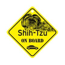 Shih Tzu Puppy Cut On Board Dog Sign