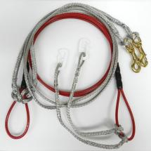 Gangline Section For 2 Dogs Cable And Dyneema Rope