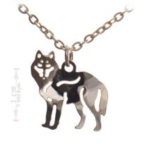 Standing Wolf Small Pendant