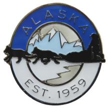 Alaska Dog Team Pin