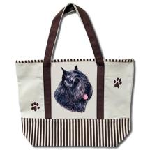 Bouvier Des Flandres Cropped Ears Heavy Duty Canvas Tote Bag