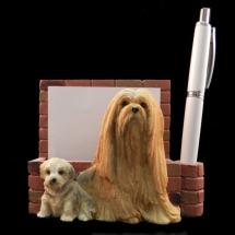 Lhasa Apso Note Holder With Pencil
