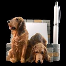 Bloodhound Note Holder With Pencil