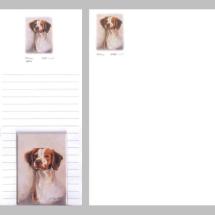 Brittany Spaniel Notepad Gift Pack