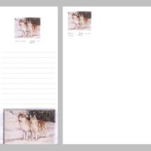 Siberian Husky Red Notepad Gift Pack