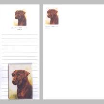 Labrador Retriever Chocolate Notepad Gift Pack