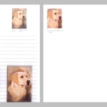 Labrador Retriever Yellow Notepad Gift Pack