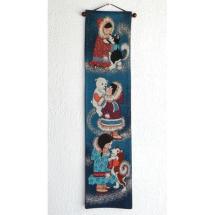 Eskimo Puppy Tapestry Wall Hanging