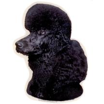 Poodle Black Sticker Head N° 2